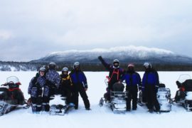 Корпоративный тур на снегоходах "Три вершины Карелии"